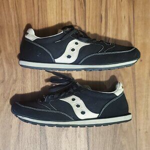 Men's SAUCONY Trainer 80 Black White Sneakers Sz 11.5 EUC